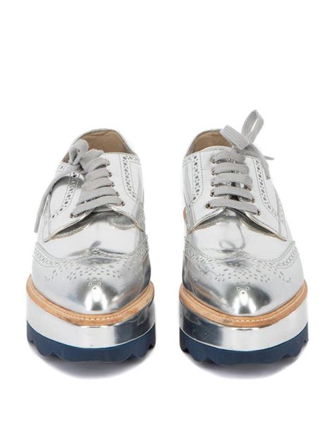 silver prada wingtip|Pre.